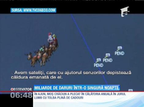 Moş Crăciun, miliarde de cadouri într-o singură noapte