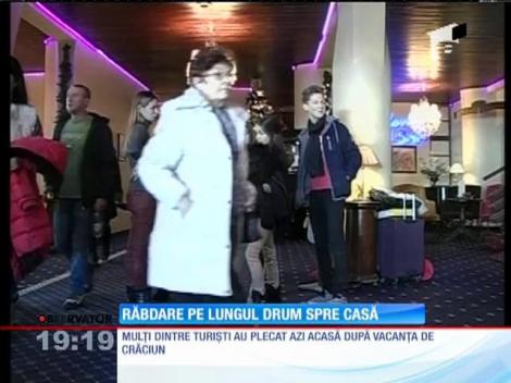 Aglomeraţie în vămi. Turişti au plecat acasă, după vacanţa de Crăciun