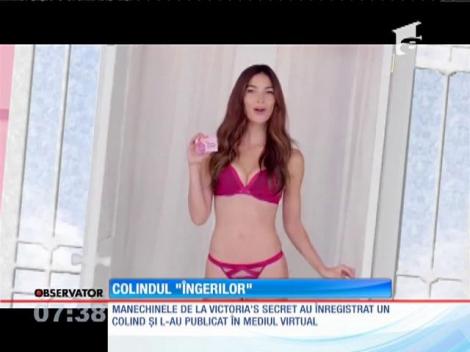 Îngeraşii de la Victoria's Secret au cântat colinde în lenjerie intimă