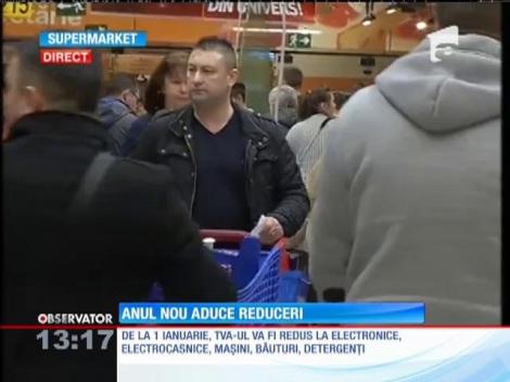 Electronice și mașini mai ieftine, de la 1 ianuarie. TVA-ul scade la 20%