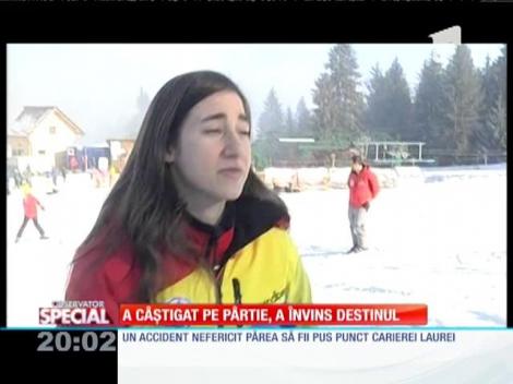 SPECIAL! Laura Văleanu, tânara care a participat la J.O. de Iarnă de la Soci cu un picior amputat