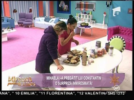 Mihaela i-a pregătit lui Constantin o surpriză înmiresmată!