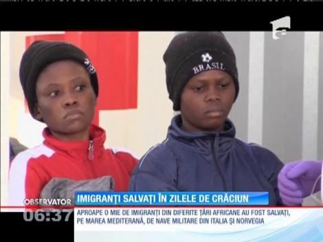 Aproape o mie de imigranţi ilegali, salvaţi pe Marea Mediterana