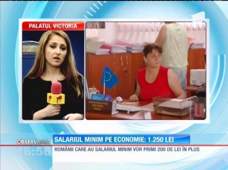 De la 1 mai 2016 salariul minim pe economie va creşte cu 200 de lei