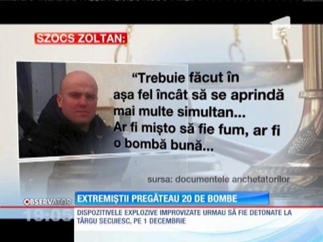 Extremiştii din Organizaţia 64 de Comitate vroiau să detoneze 20 de bombe!