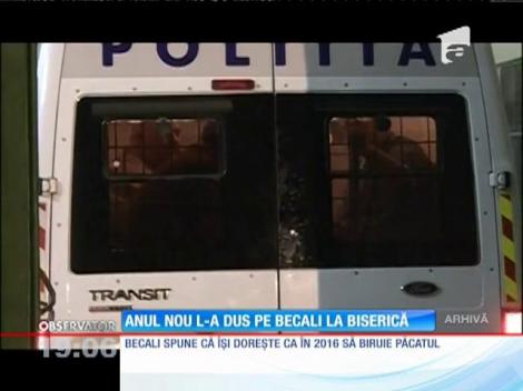 Anul Nou l-a dus pe Gigi Becali la biserică