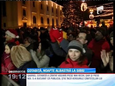 Gabriel Cotabiță a cântat în Piața Mare din Sibiu
