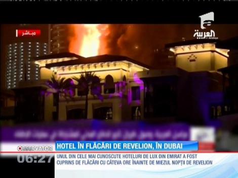Hotel în flăcări de Revelion, în Dubai