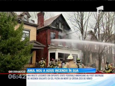 Anul Nou a adus incendii în Statele Unite ale Americii