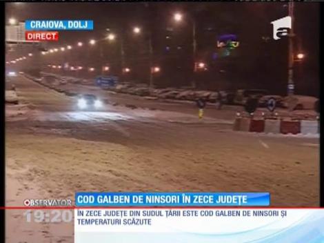 Cod galben de ninsori în zece județe