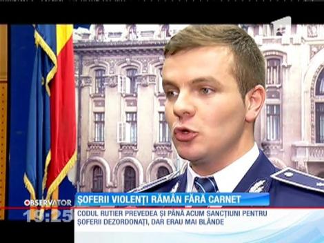 Şoferii violenţi ar putea rămâne fără permis