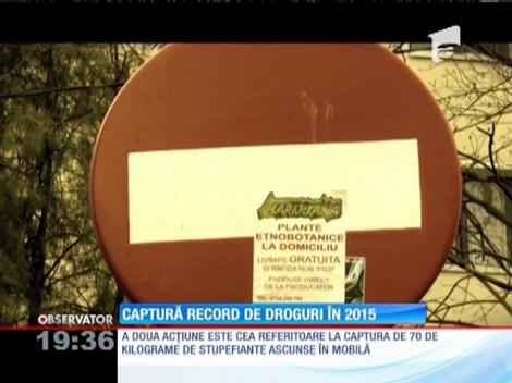 2015 a fost anul marilor capturi, pentru Brigada Antidrog din România