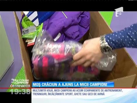 Cei 17 sportivi pe care vi i-am prezentat în campania "Fii Moş Crăciun pentru un Campion" au, acum, echipamente complete