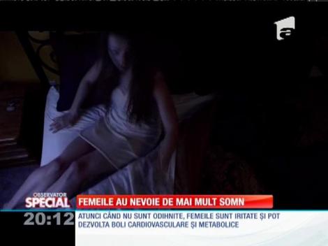 SPECIAL! Femeile au nevoie de mai mult somn