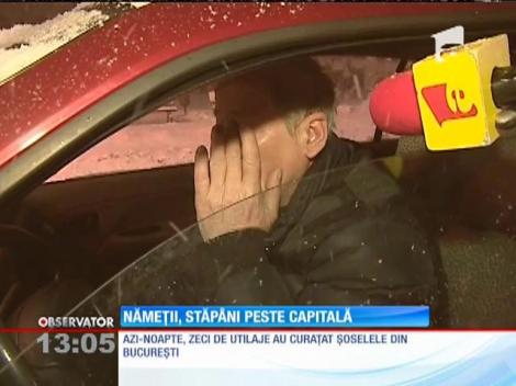 Traficul, un coşmar în Capitală după ninsoare