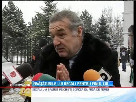 Învățăturile lui Gigi Becali pentru finul său, Cristi Borcea