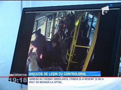 O bătrână din Piteşti a leşinat lângă controlorul din autobuz