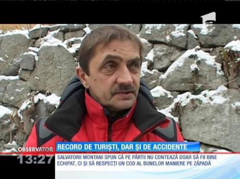 Record de turiști, dar și de accidente în staţiunea montană Straja