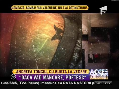 Andreea Tonciu, cu burta la vedere