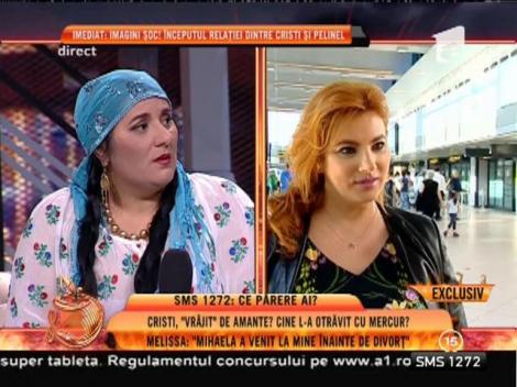Ce spune vrăjitoarea Melissa despre aventurile lui Cristi Borcea: ” Se va întoarce tot la soția lui”