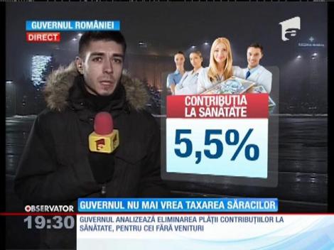 Guvernul ia în calcul să nu-i mai taxeze pe românii fără venit
