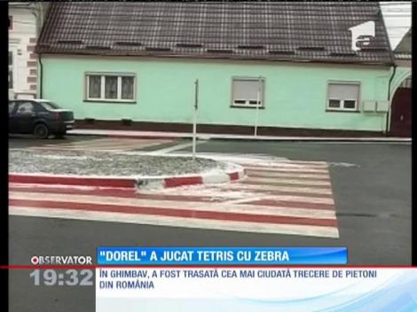 Cea mai ciudată trecere de pietoni din România, în Ghimbav