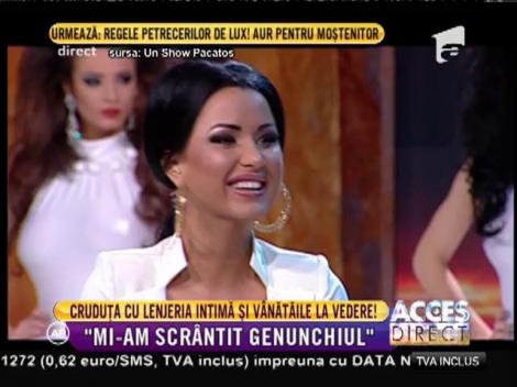 Daniela Crudu a venit plină de vânătăi la „Un show păcătos”