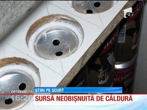 Un profer sârb de matematică a construit un sistem de încălzire solară folosind drept panouri cutii goale de ber