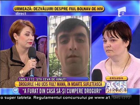Mărturia cutremurătoare a unei mame: ”Când a mers să doneze sânge am aflat că s-a drogat”