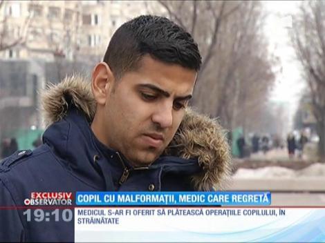 Copil născut cu malformații, medicul regretă
