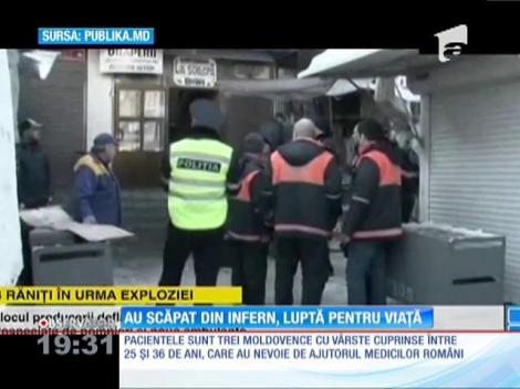 Una dintre victimele incendiului de la Chişinău, în stare foarte grav