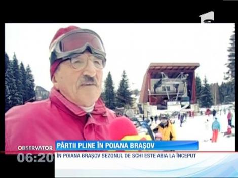 Pârtii pline în Poiana Braşov