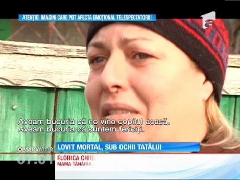 Un tânăr din Brăila a fost lovit mortal, sub ochii tatălui