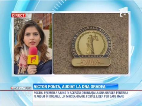 Fostul Premier, Victor Ponta, audiat la DNA Oradea