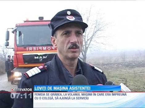O asistentă medicală a băgat trei oameni în spital, după ce a provocat un accident