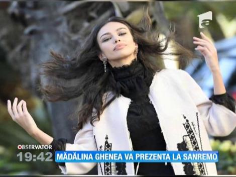 Mădălina Ghenea va prezenta Festivalul de la Sanremo