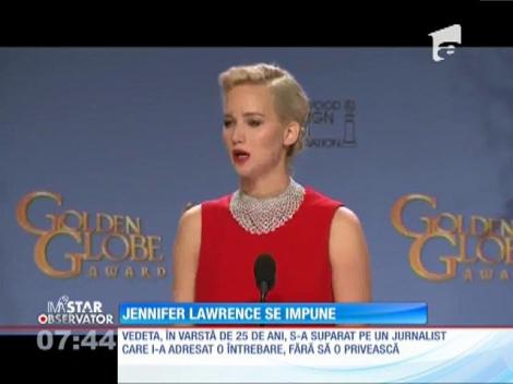 Jennifer Lawrence s-a supărat pe un jurnalist care i-a adresat o întrebare, fără să o privească