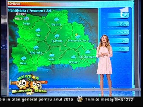 Temperaturile continuă să crească şi astăzi! Vremea cu Flavia Mihăşan!
