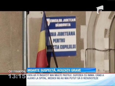 O fată de 16 ani, din Dâmboviţa, a murit după ce a înghiţit mai multe pastile pentru inimă
