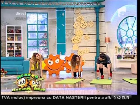 Fitness la Neatza! Antrenament special pentru eliminarea grăsimilor depuse de sărbători