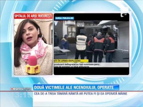 Două victime ale incendiului din Chişinău au fost operate la spitalul de Arşi