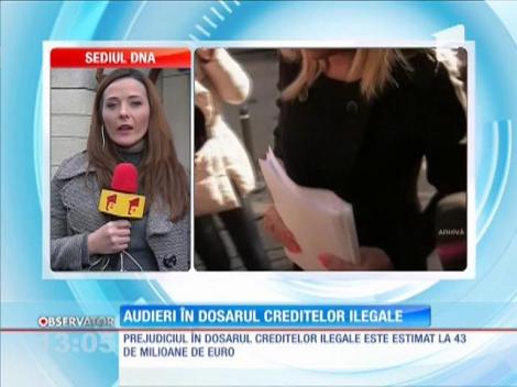 Audieri la sediul central din Bucureşti al DNA, în dosarul creditelor ilegale