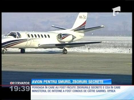 Avionul donat pentru SMURD, zboruri secrete