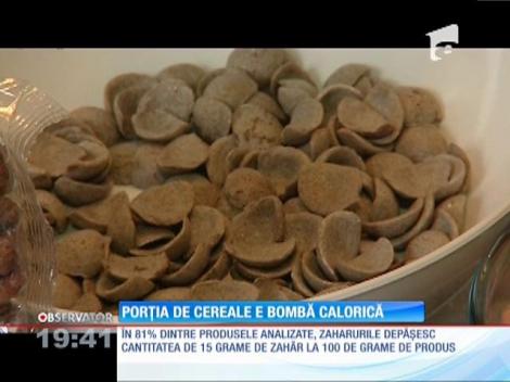 Cerealele sunt dulci, colorate şi îngraşă copiii la micul dejun