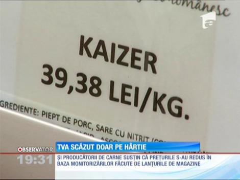 TVA-ul la alimente a scăzut doar pe hârtie