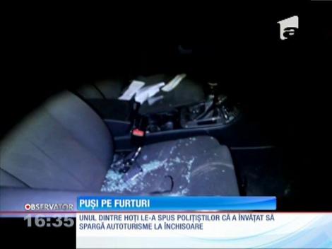 Adolescenți prinși la furat într-o parcare din Galaţi