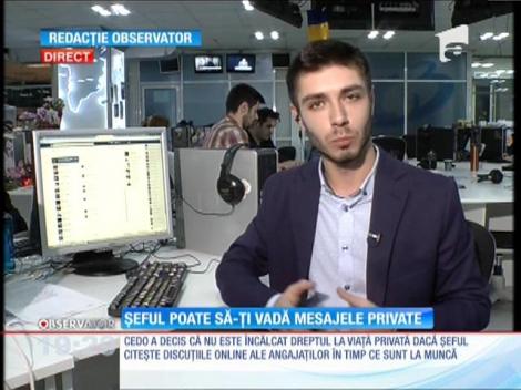 Șeful are dreptul să-ți citească mesajele personale din mediul online