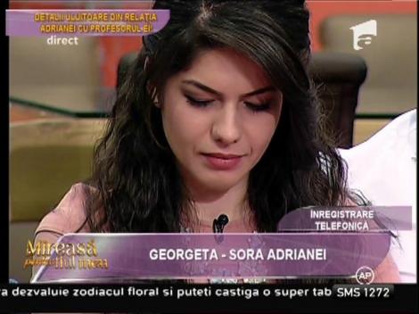 Prima reacţie a familiei Adrianei după ce a ieşit la iveală relaţia cu profesorul ei! Ce spune Georgeta