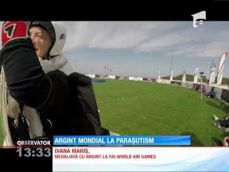 La concursul din Dubai, Diana Mariş a obţinut medalia de argint la paraşutism