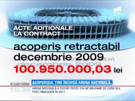 Acoperişul de milioane de euro ţine închis cel mai scump stadion din România